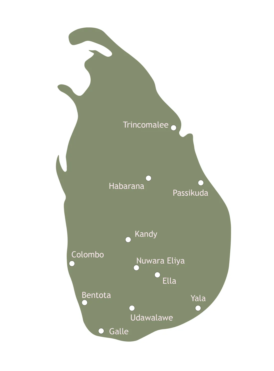 Sri Lanka map